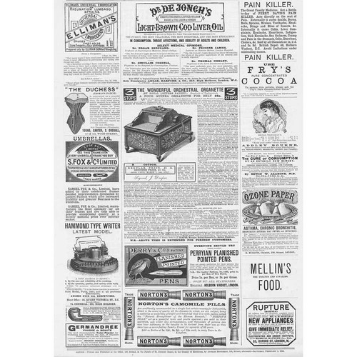 Victorian adverts organette - victorian, adverts,