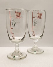 Vintage  Irish Coffee Glasses With Recipe