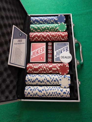 Poker chip set - set, with