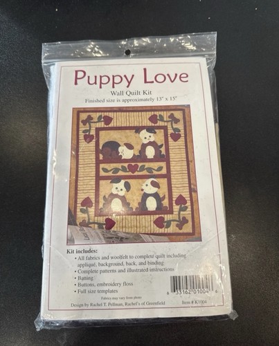Puppy love wall - puppy, quilt