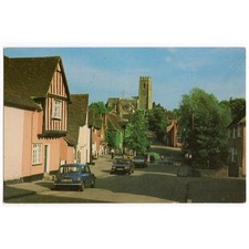 KERSEY Suffolk Church Hill Postcard, Unused
