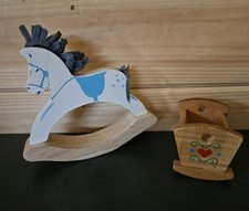 Vintage Wooden Rocking Horse