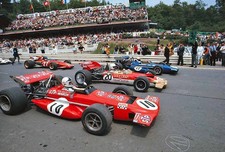 Amon, Rindt & Stewart, 1970 Belgian Grand Prix, 7 x 5 Photo