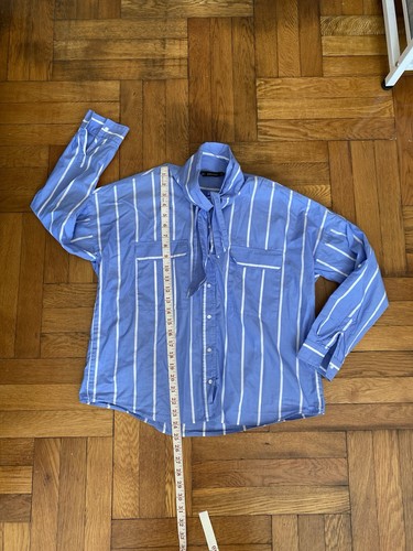 Zara basic blue white striped - zara,