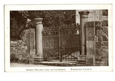 Shropshire. Roman Pillars, Wroxeter Church. Published by Wilding.