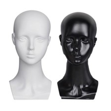 Mannequin Head with Shoulders Display Stand Beauty Displaying Realistic Female