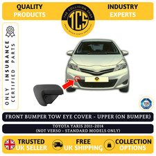FRONT BUMPER TOW EYE COVER UPPER - TOYOTA YARIS 2011-2014 - INSURANCE CERTIFIED
