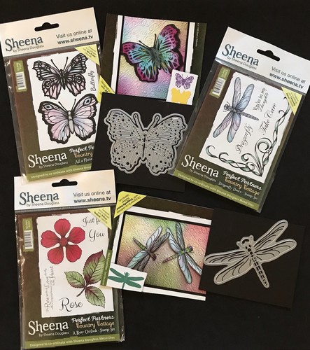 Butterflies dragonfly rose - dragonfly,