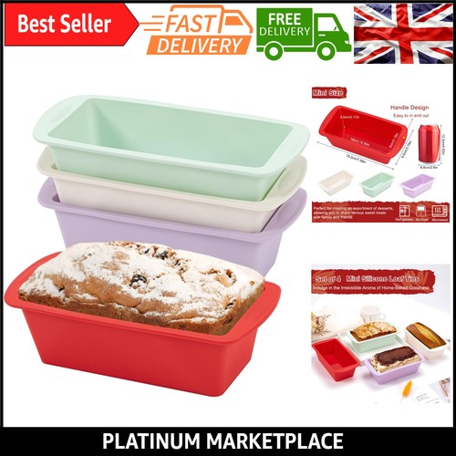 4pack silicone loaf tins - 4pack,