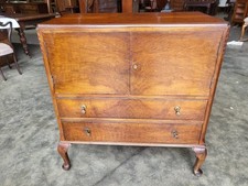 20thC walnut tall boy drawers