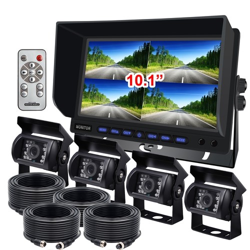Quad monitor 4x 4pin ccd - monitor+4x,