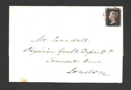 1840 penny black cover ref - penny, cover.