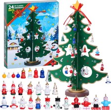 Wooden Christmas Tree Advent