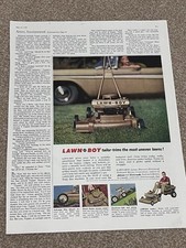 Rare Original 1958 Lawn-Boy Lawn Mower Advert – Saturday Evening Post