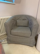 IKEA grey armchair seat Ektorp