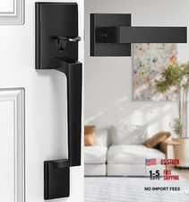  Black Front Door Handle