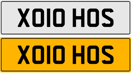 Xo10 hos private number plate - private,