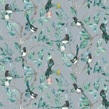 Voyage Maison Collector Magpie Bird Ice Cotton Curtain Upholstery Cushion Fabric