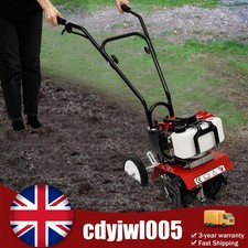52cc Petrol Cultivator Rotavator Tiller Garden Allotment Soil Vegetable Patch UK