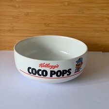 Vintage Kelloggs 1987 Coco Pops White Ceramic Cereal Bowl