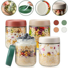 4x Glass Jars & Lids 500ml