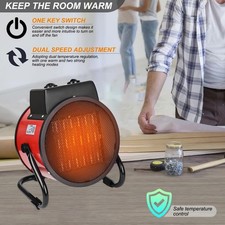 3000W Electric Space Heater Energy Efficient Heating Portable Free Standing