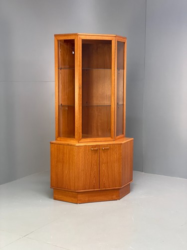 Vintage teak corner cabinet - vintage,