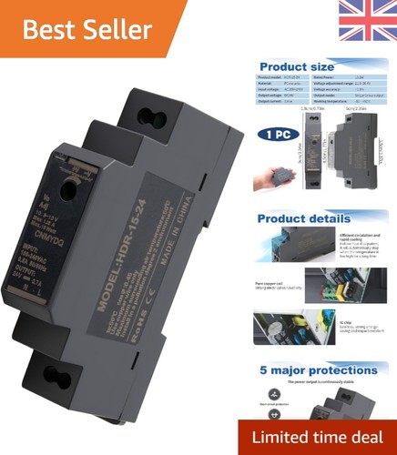 24v din rail power - rail, 15w