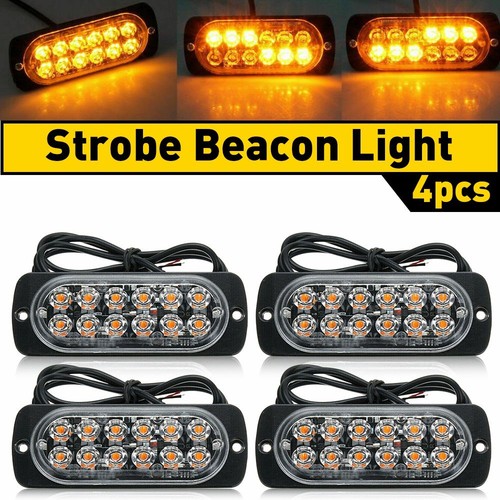 12led amber strobe light - amber,