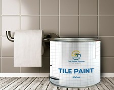 One Coat Tile Paint 500ml Gloss Satin Kitchens Bathrooms  All colours 