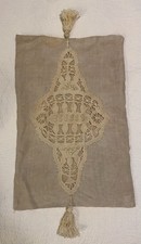 Antique Linen Throw Pillow