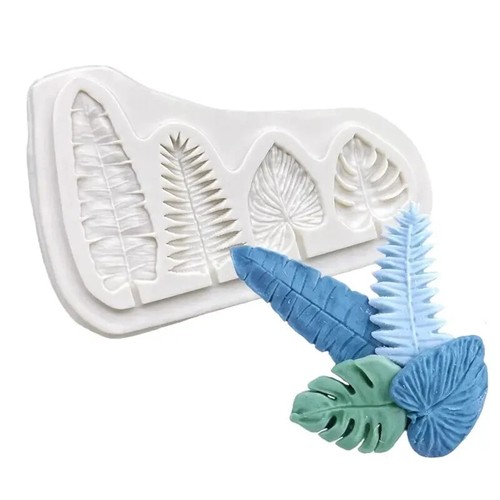 Silicone leaf mould - leaf,