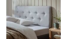 Skandi Double Headboard Light Grey Stylish Comfortable Bedroom Decor
