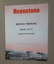 Regentone Transistor Portable Radio Model BT.12 - Service Manual