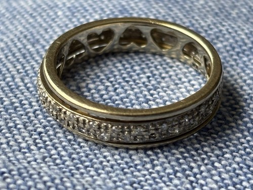 9ct gold diamond eternity ring
