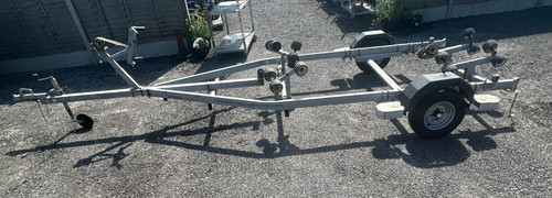 Boat trailer braked - boat, single