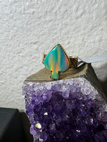 Spade shape aurora stone - spade-shape,