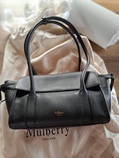 *Reduced* BNWT Genuine Mulberry Mini Soft Bayswater. Black Leather. Heavy grain.