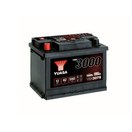 Yuasa battery ybx3078 12v 62ah - battery,