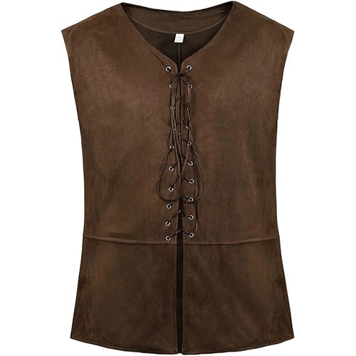 Men pirate costume vest - pirate,