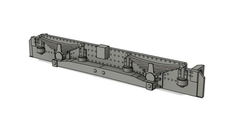 Resin printed bogie side - resin,