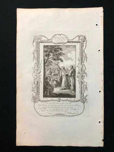 Antique bible print 1778 - print,