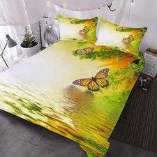 Butterflies Fly Near Spring 3D