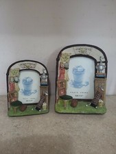 (2) Golf Themed 3D Tabletop Resin Picture Frames (3.5" x 5" and 5" x 7x Photos)