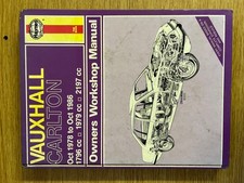 HAYNES Vauxhall Carlton 1978-86 owners workshop manual - 1 85010 329 1