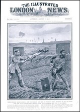 1915 WWI Trench Digging Bullet Proof Shields Armour Plate Loop Hole(117)