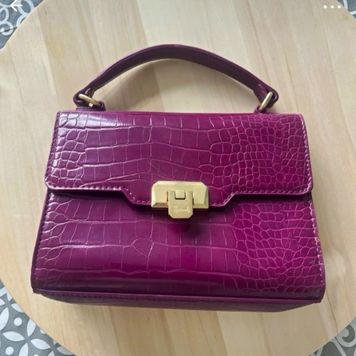 Harrods purple croc embossed - purple,