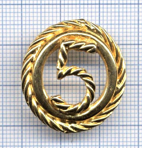 Embossed pin and gold - pin's,