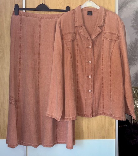 Linen skirt suit - skirt, viki