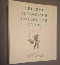 1993 Cricket Autograph Collector Cards in  Album County Print Full Set 216 Cards